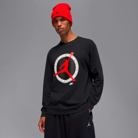 Remera Flt Clb Manga Larga Media larga de Hombre negro