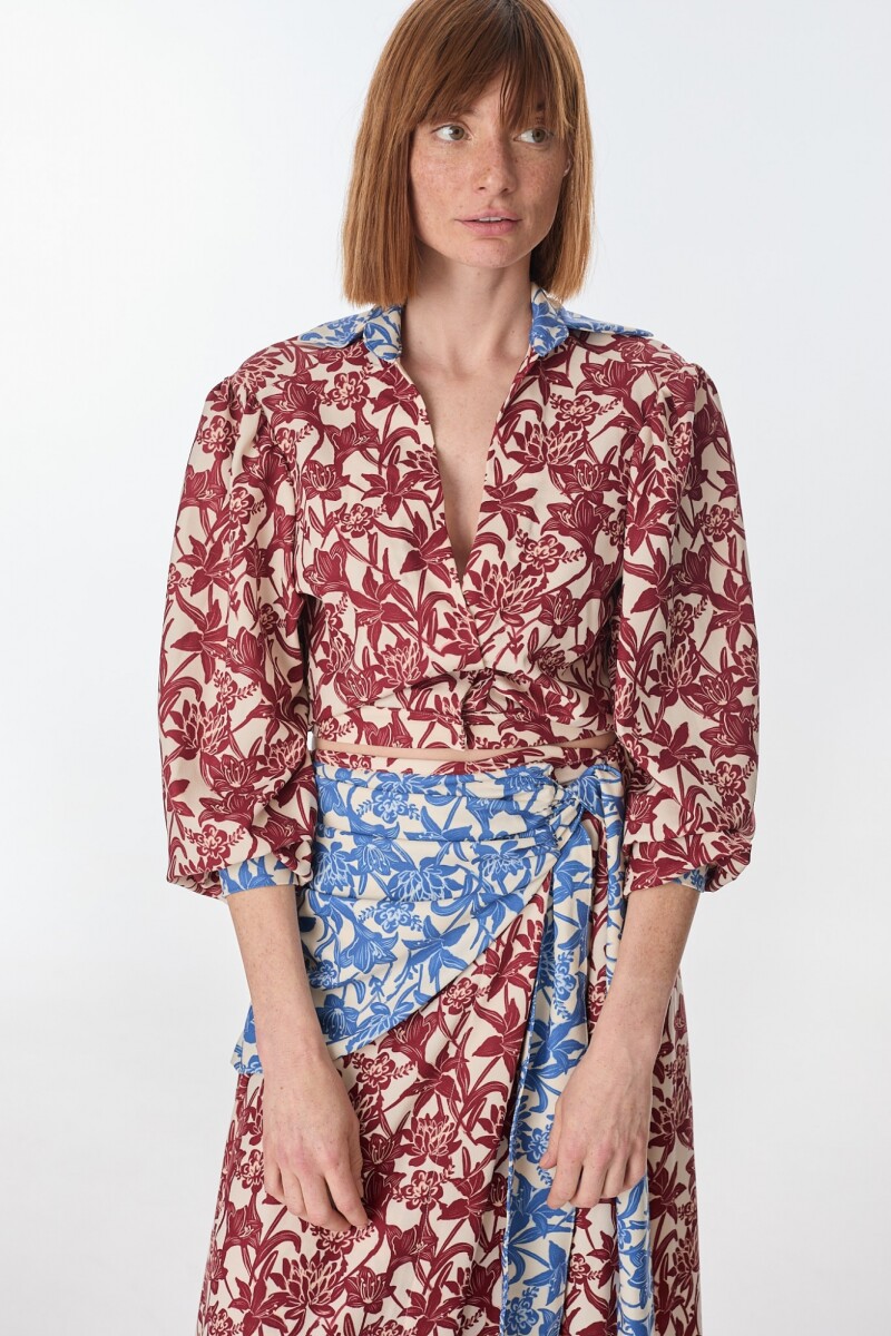 Camisa Print Estampa Flores