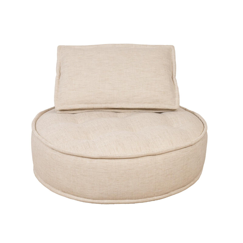 SOFÁ GIRATORIO 1 CUERPO TELA-PREMIUM NATURAL-BEIGE ELEMENT NATURAL