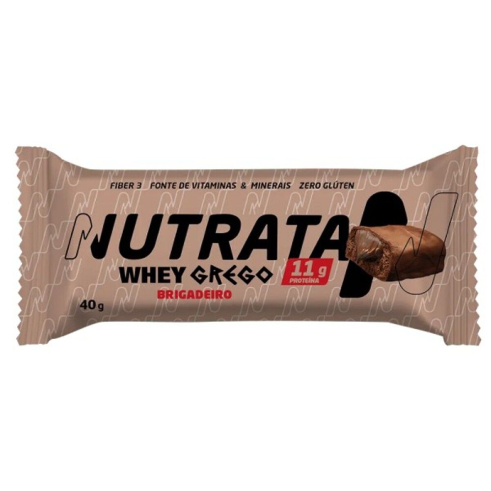 NUTRATA GREEK WHEY BAR BRIGADEIRO 40G única