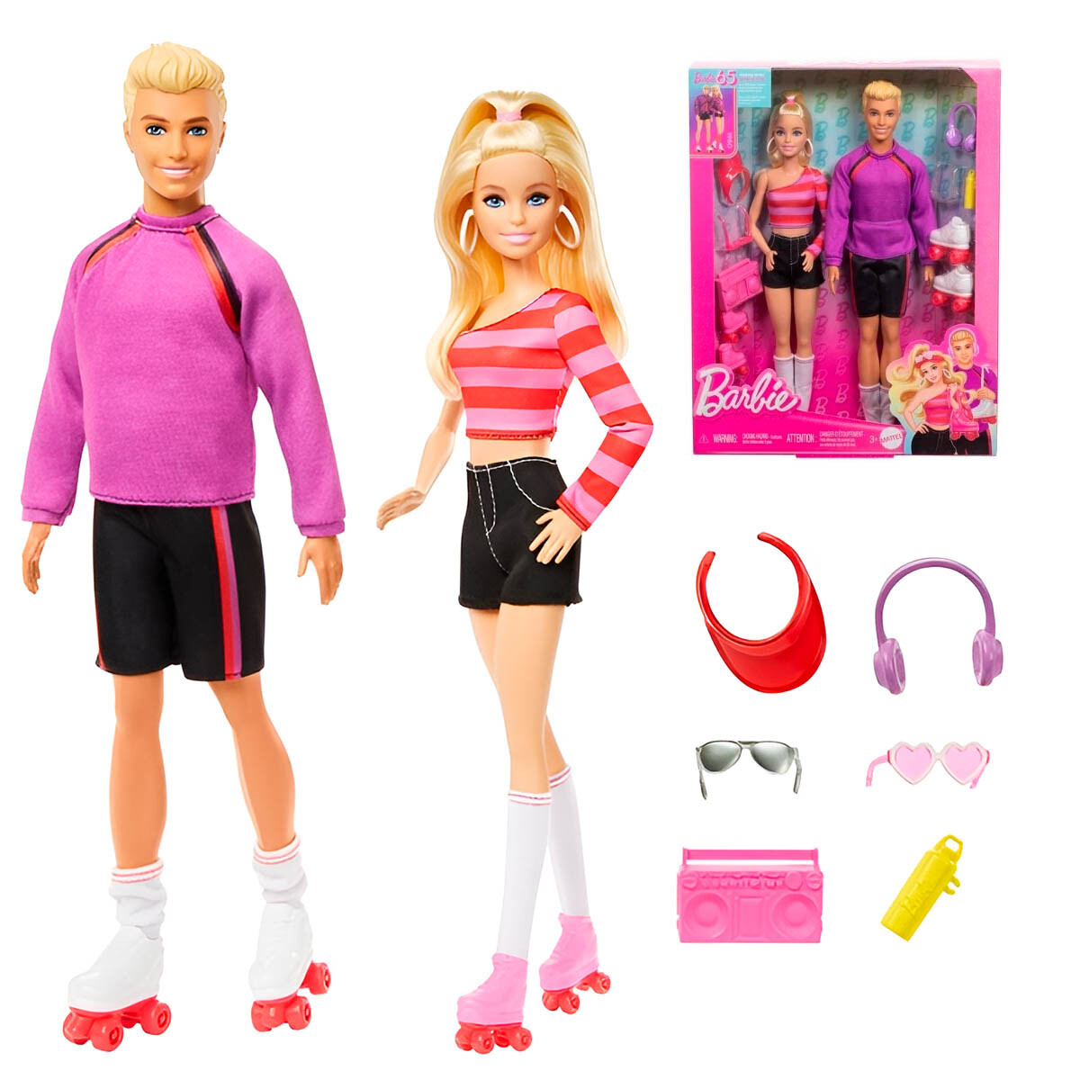 Muñeca Barbie Y Ken 65 Aniversario Con Accesorios 