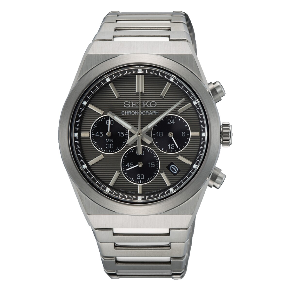 Relok Seiko SSB455P1 para hombre con correa de acero - Plateado 