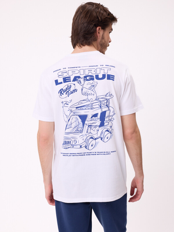 T-SHIRT YEOVAL RUSTY Blanco