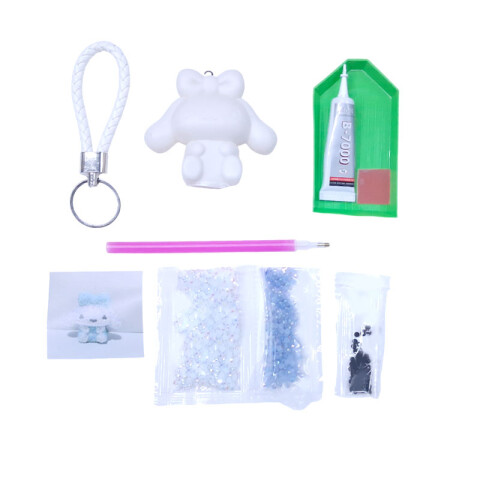 Llavero diamantes de puntos DIY Llavero Diamantes De Puntos Diy