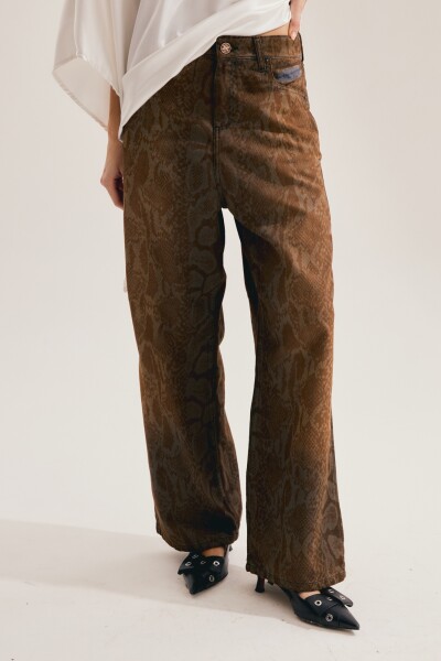 JEAN BAGGY SNAKE Marron