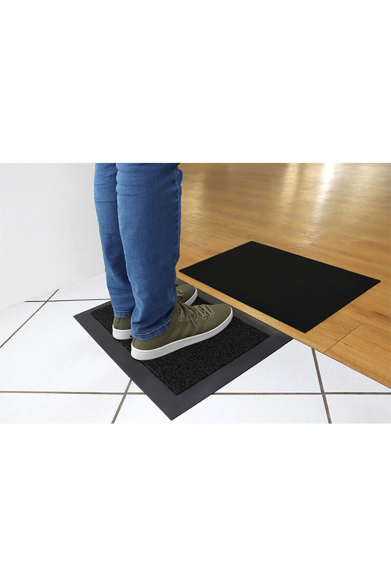 SANIMAT 70100 FELPUDO PEDILUVIO SANIMAT EN PVC 70X100CM 203 NEGRO