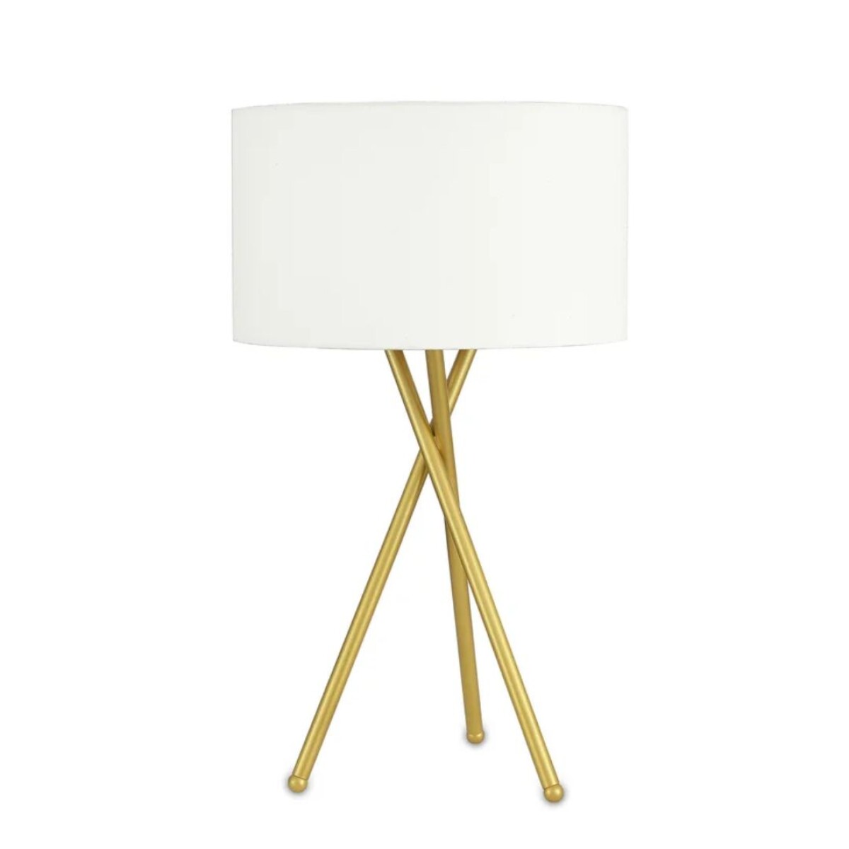 Lámpara de mesa Fran dorado brillante GoogleHome 