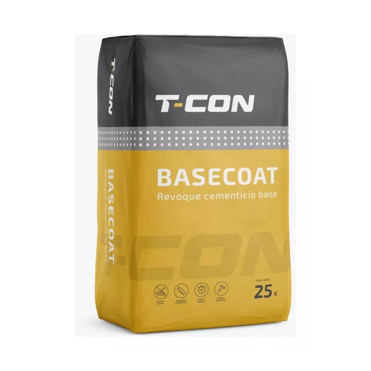 Basecoat T - Con 25 Kg Revoque Cementicio Basecoat 