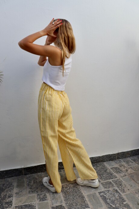 Stripes Pant Amarillo