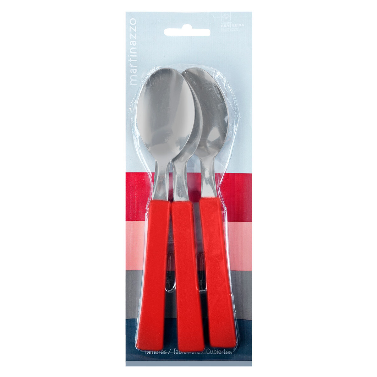 Cuchara x3 rojo linea Una Martinazzo 
