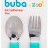 Set cubiertos metal ZOO BUBA verde