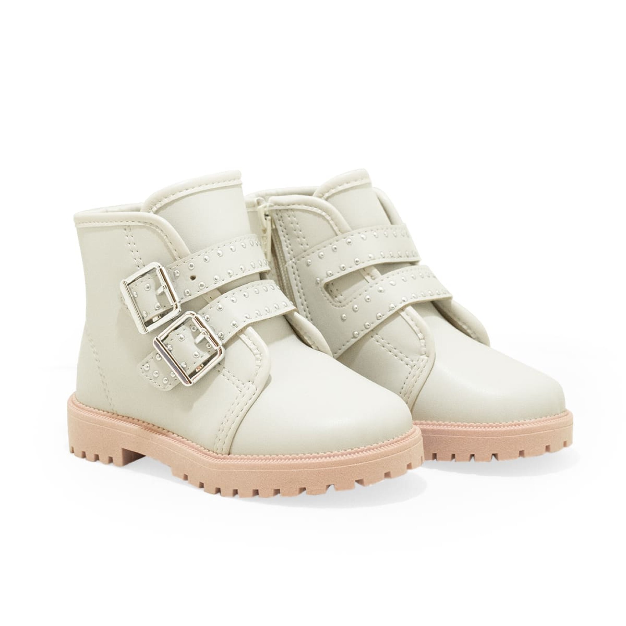 Borcegos Brooklyn Botas Borcegos Molekinha De Niños Blanco