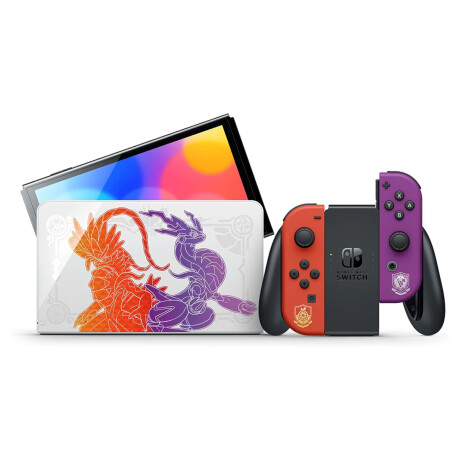 Nintendo - Consola Switch Oled Pokémon Escarlata y Púrpura - 7'' Oled. 64GB. Wifi. Bluetooth. Li-io 001