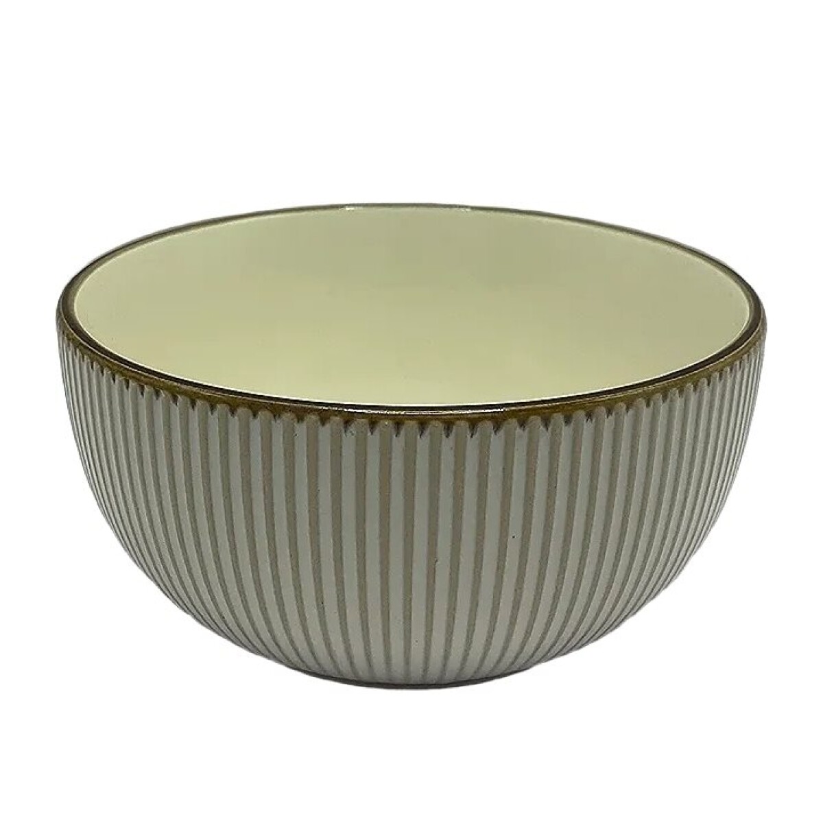 BOWL D15CM BLANCO C/BORDE MARRON 