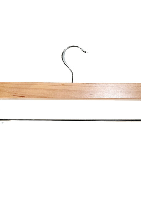 Percha De Madera Con Pinzas P/pantalón Percha De Madera Con Pinzas P/pantalón