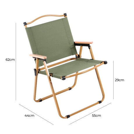 Silla Plegable Camping Playa Picnic Pesca Portátil Verde