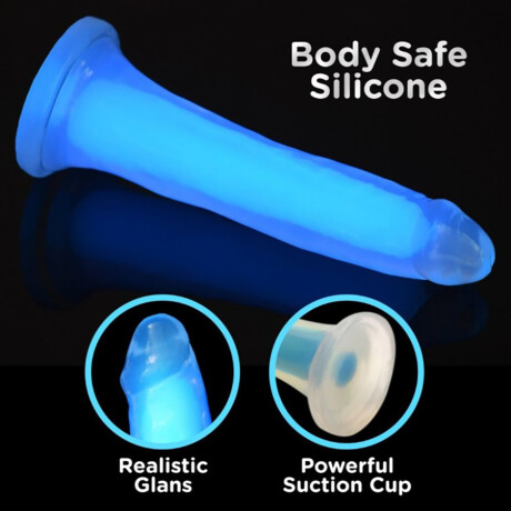 Dildo Realístico Ventosa Lolli Cock Glow Azul Dildo Realístico Ventosa Lolli Cock Glow Azul