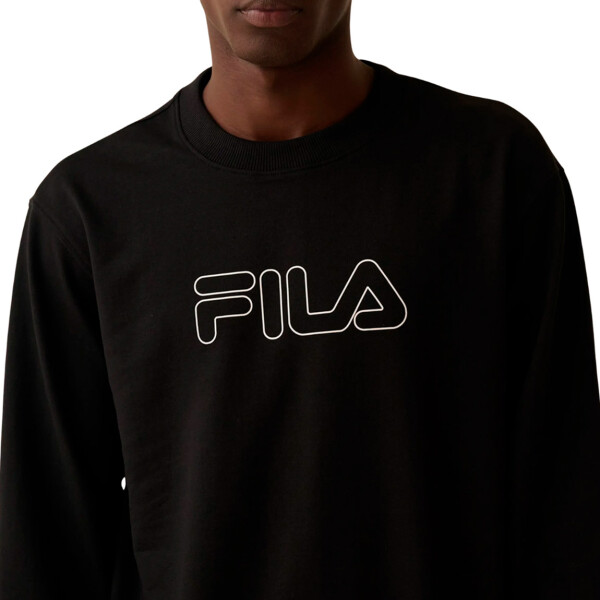 FILA Letter outline light Buzo casual para hombre - Negro Negro