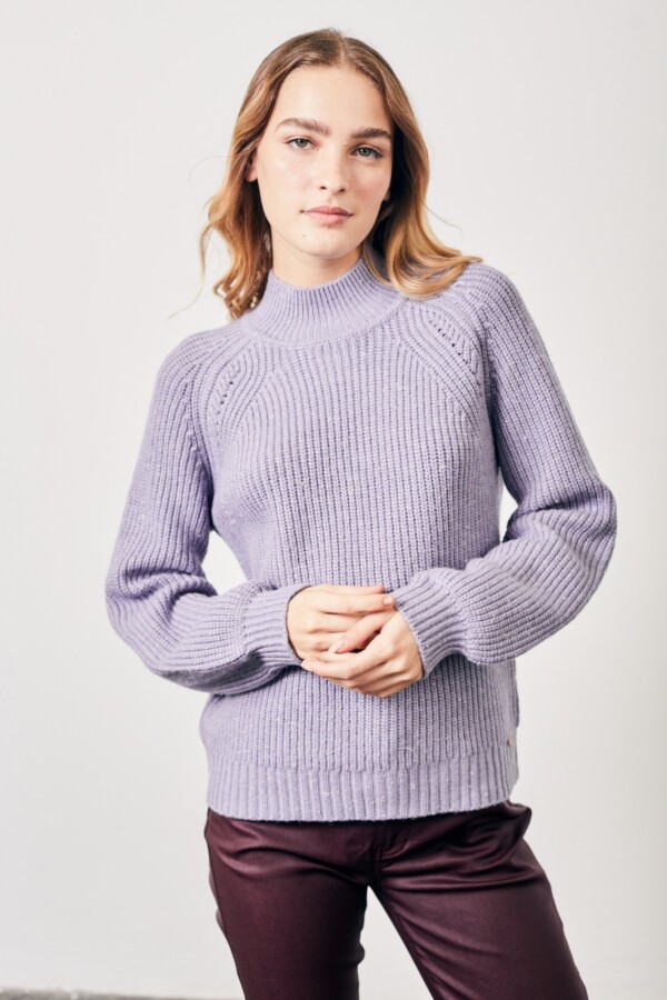 Sweater Manga Globo Lila