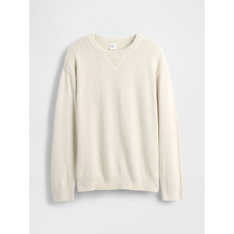 LS COTTON CREW CHINO