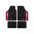 Sparco Alfombra Completo 4 piezas Rojo