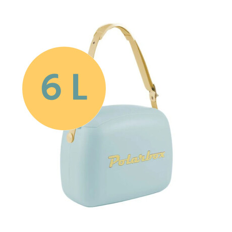 Conservadora Lunchera Térmica Pop 6L Polarbox c/2 Tuppers Celeste/amarillo
