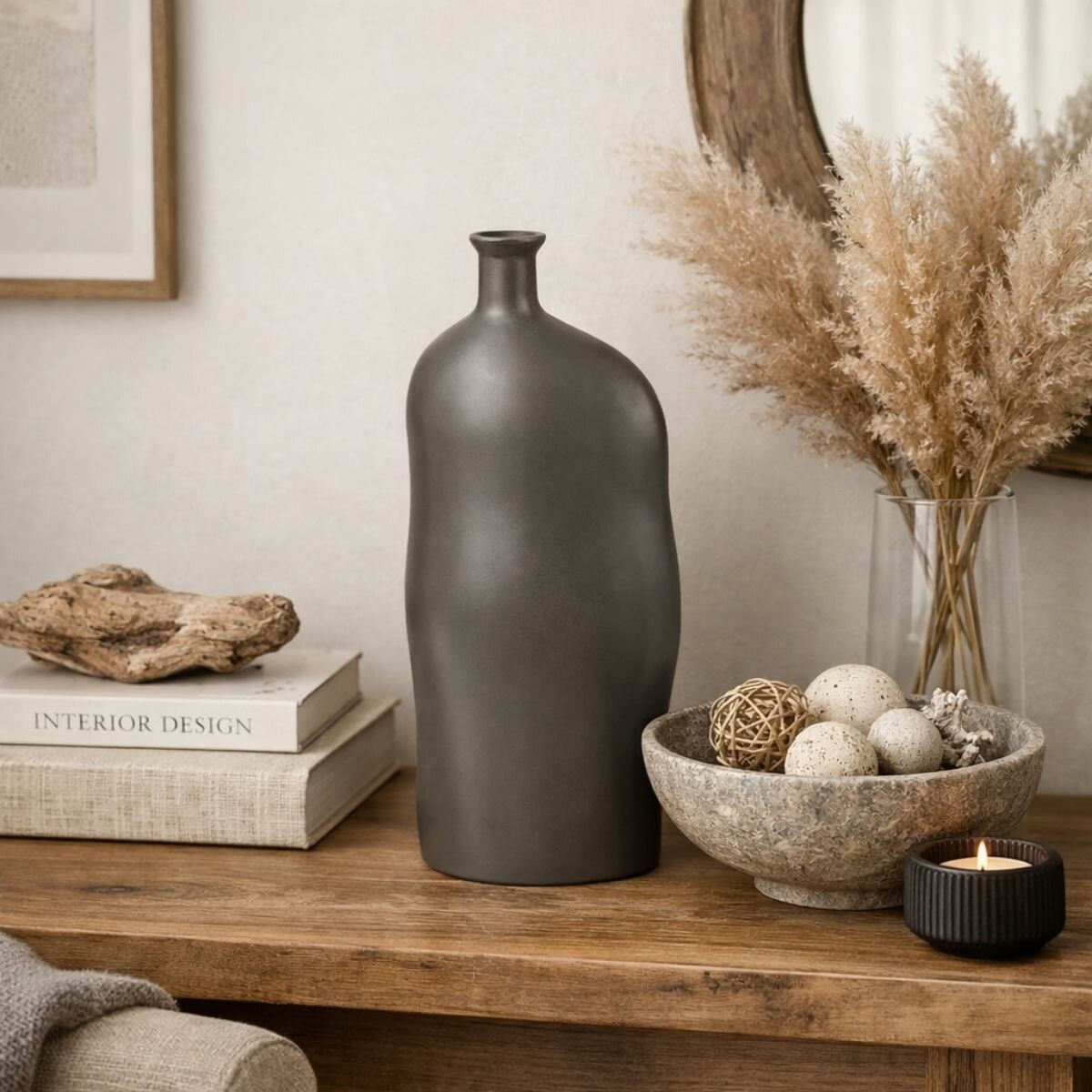 DECORACION MAGNOLIA Negro 