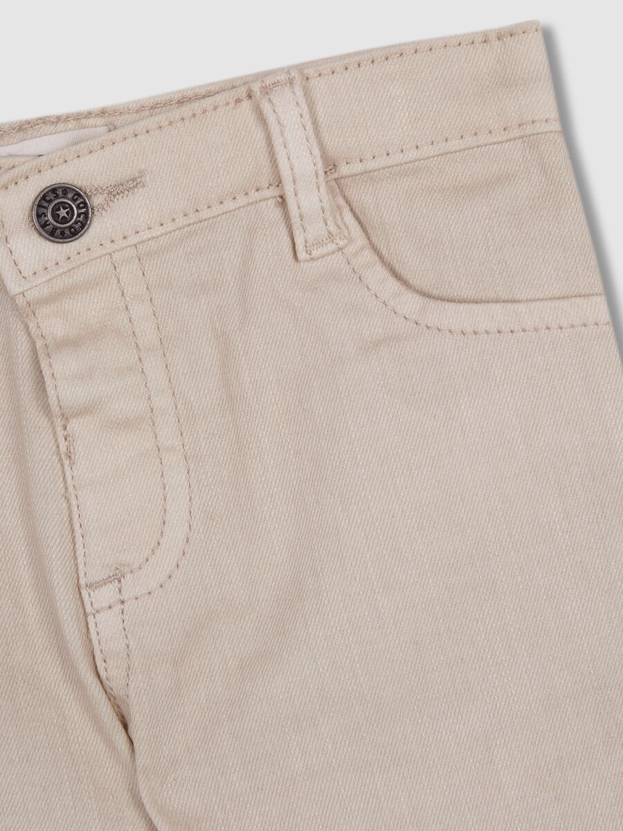 Pantalon Cinco Bolsillos Sarga Marfil