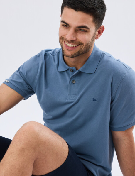 REMERA POLO LISA PIQUÉ Piedra