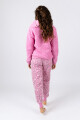 PIJAMA COMBINADO EN SHERPA ROSADO