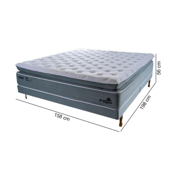 SOMMIER DE ESPUMA Y RESORTES 2 PLAZAS 1.58 MT - MOLA FRESH NIGHT TOP VERDE SOMMIER DE ESPUMA Y RESORTES 2 PLAZAS 1.58 MT - MOLA FRESH NIGHT TOP VERDE
