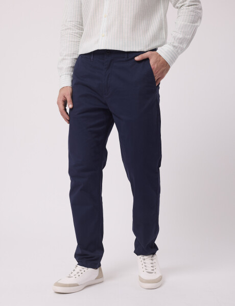 Pantalon chino azul