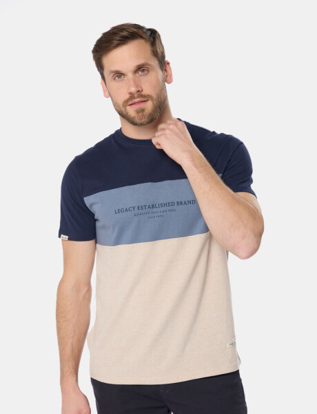 REMERA RAYADA Piedra