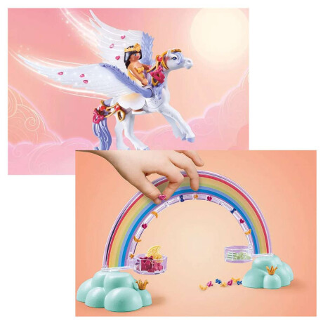 Pegaso con Arcoíris Playmobil 85 Piezas con Figuras