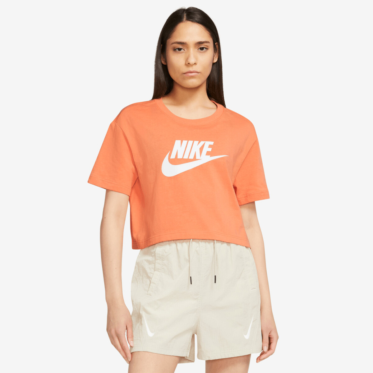 Remera Nike Moda Dama Tee Essntl Crp Icn - S/C 