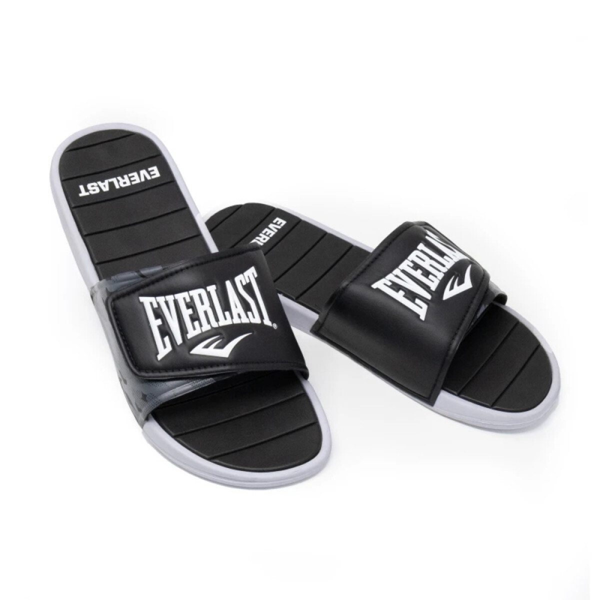 MEN EVERLAST SLIDES WT/BK 9 - WT/BK 