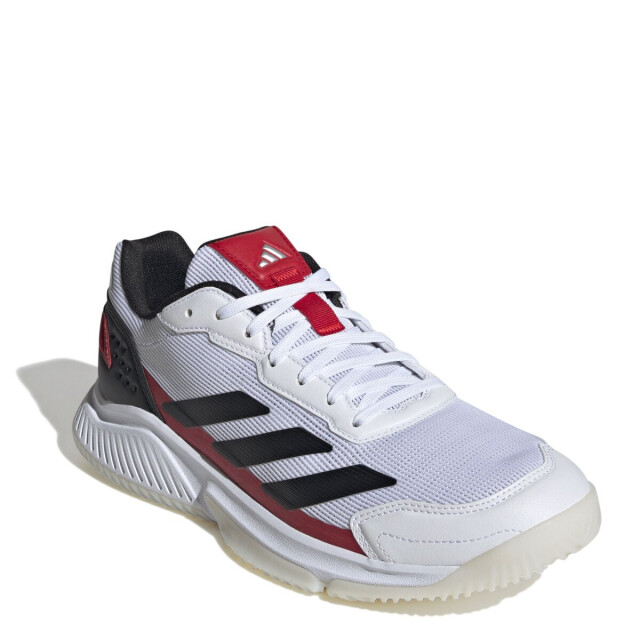 Championes de Hombre Adidas Courtquick Padel Blanco - Negro - Rojo