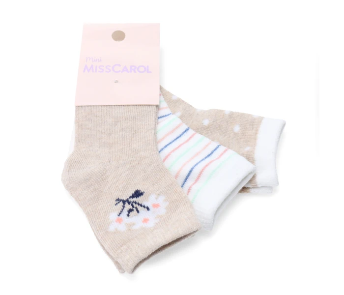 Media bebe pack X3 12-24 meses Beige Melange