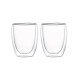Set x2 Vasos doble pared 350ml borosilicato Varenna TRANSPARENTE