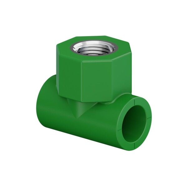 TEE TERMOFUSION INSERTO HEMBRA 25MM X 1/2 TIGRE Tee Termofusion Inserto Hembra 25mm X 1/2 Tigre
