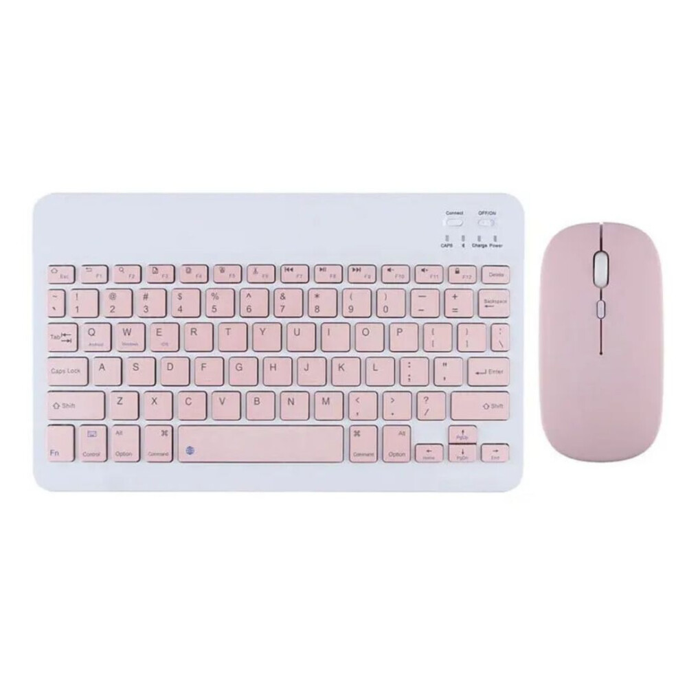 Kit Teclado + Mouse Inalámbrico ROSA