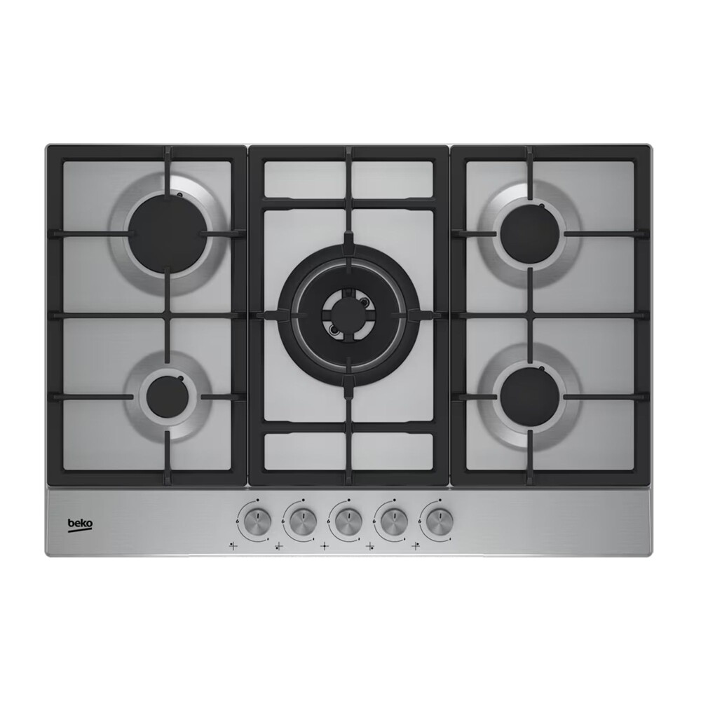 Anafe a gas 75cm 5 hornallas Beko HIAW 75225 SL Acero inoxidable