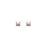 Abridores bebe Bolitas - Plata 925 - Cuarzo rosa- AB3024 Conpiedra