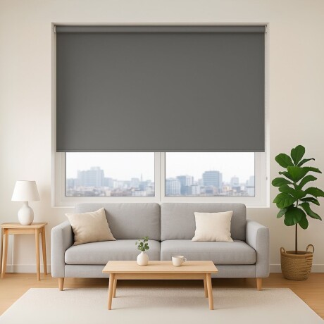 Cortina roller blackout 180x200 cm GRIS OSCURO