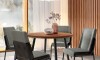 Juego de Comedor Stellar Redonda 4 sillas Rose Negro