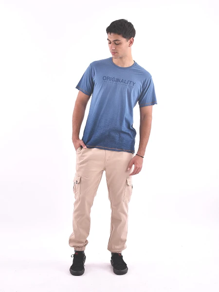 REMERA RAIN REGULAR AZUL