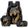Mochila Escolar 3en1 +Lunchera + Cartuchera Cobra Kai Mch006001