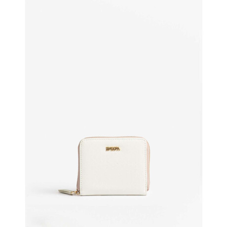 Billetera Cuadrada Blanco Crudo