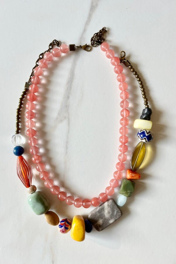 Collar Piedra Cherry