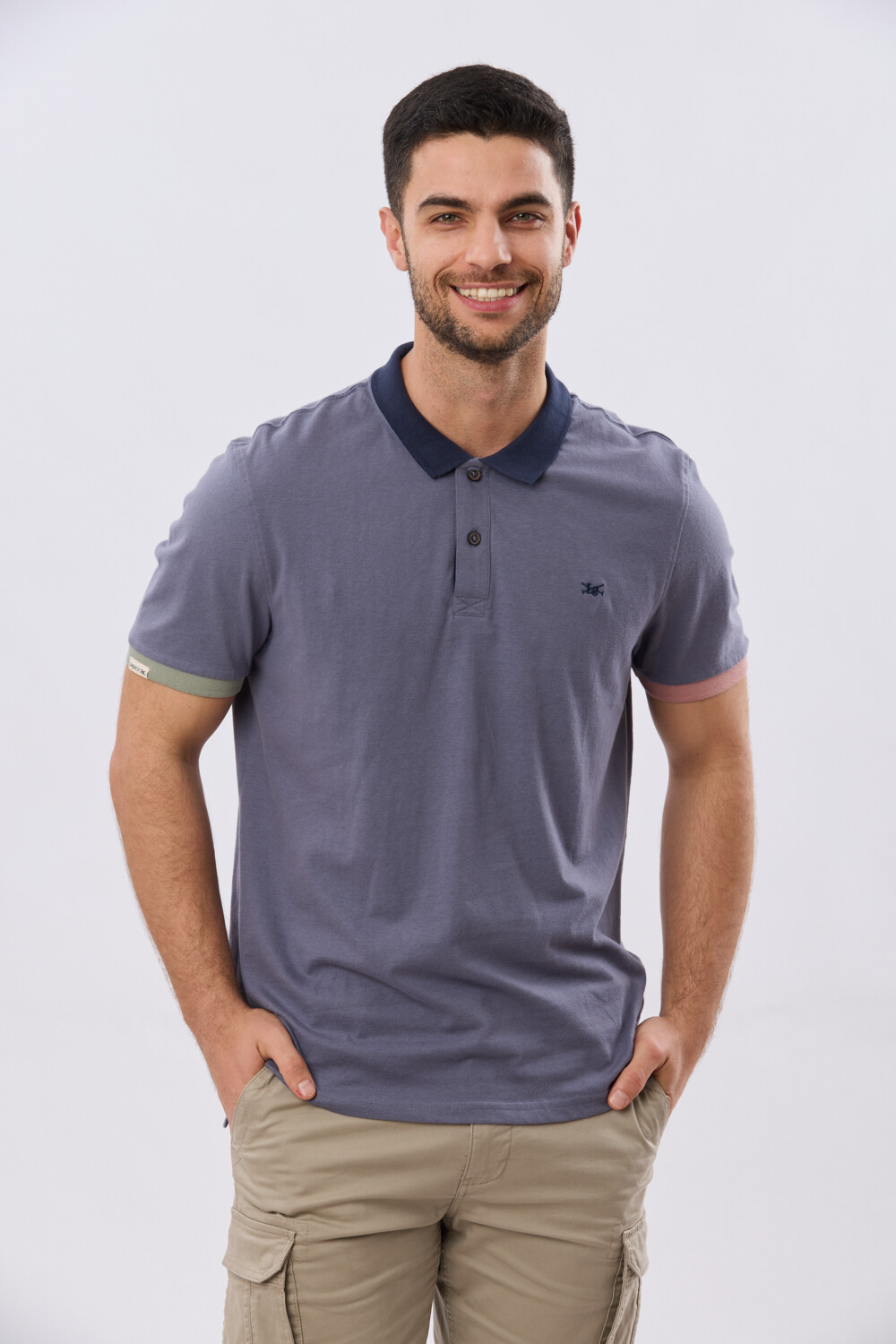 REMERA POLO LISA JERSEY Indigo